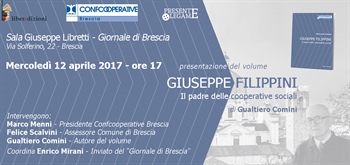 BRESCIA, PRESENTAZIONE LIBRO SU GIUSEPPE FILIPPINI