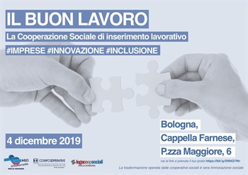 'IL BUON LAVORO' DELLE COOPERATIVE SOCIALI DI TIPO B