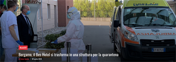 BERGAMO: UNA STRUTTURA PER LA QUARANTENA