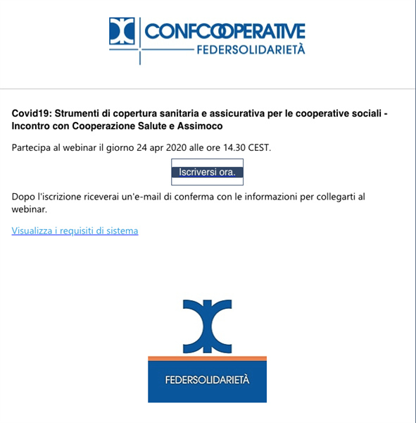 WEBINAR: STRUMENTI DI COPERTURA SANITARIA ED ASSICURATIVA