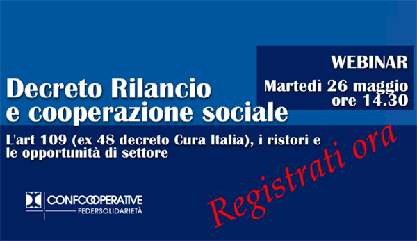 WEBINAR SUL DECRETO RILANCIO