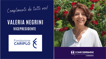 FONDAZIONE CARIPLO: VALERIA NEGRINI VICEPRESIDENTE