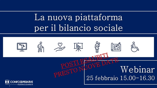 Webinar Bilancio Sociale - Presto nuove date