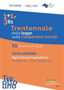 “1+1=381”: LA COOPERAZIONE SOCIALE DEL LAZIO FESTEGGIA INSIEME I 30 ANNI DELLA LEGGE 381
