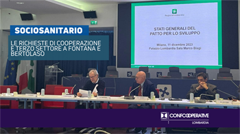 COOPERAZIONE E TERZO SETTORE AGLI STATI GENERALI DEL PATTO PER LO SVILUPPO