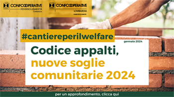 CODICE APPALTI, DAL 1 GENNAIO IN VIGORE LE NUOVE SOGLIE COMUNITARIE