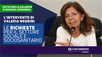 NEGRINI: REGIONE ADEGUI LE TARIFFE PER SOCIALE E SOCIOSANITARIO E INVESTA SU FORMAZIONE PERSONALE