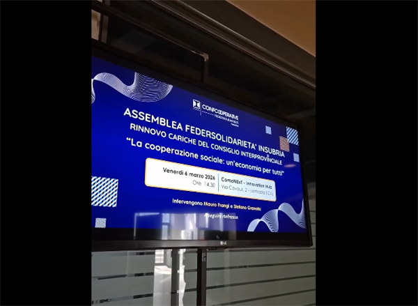 ASSEMBLEA FEDERSOLIDARIETÀ INSUBRIA 2026: RADICI NEL TERRITORIO, SGUARDO AL FUTURO